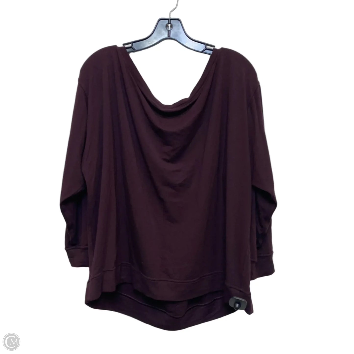 Athletic Top Long Sleeve Crewneck Designer By Lululemon In Purple, Size: L