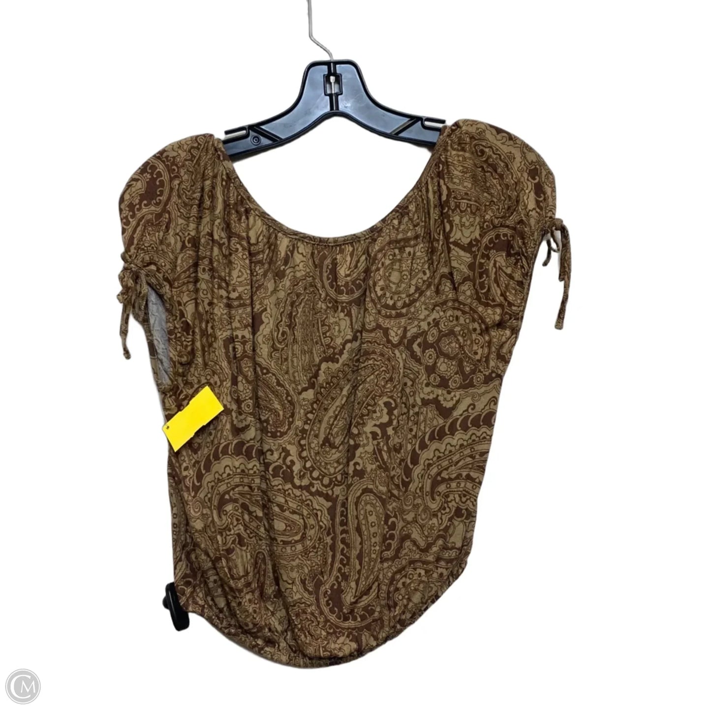 Top Short Sleeve By Urban Outfitters In Brown, Size: Xs