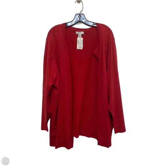 Cardigan By Cj Banks In Red, Size: 4x