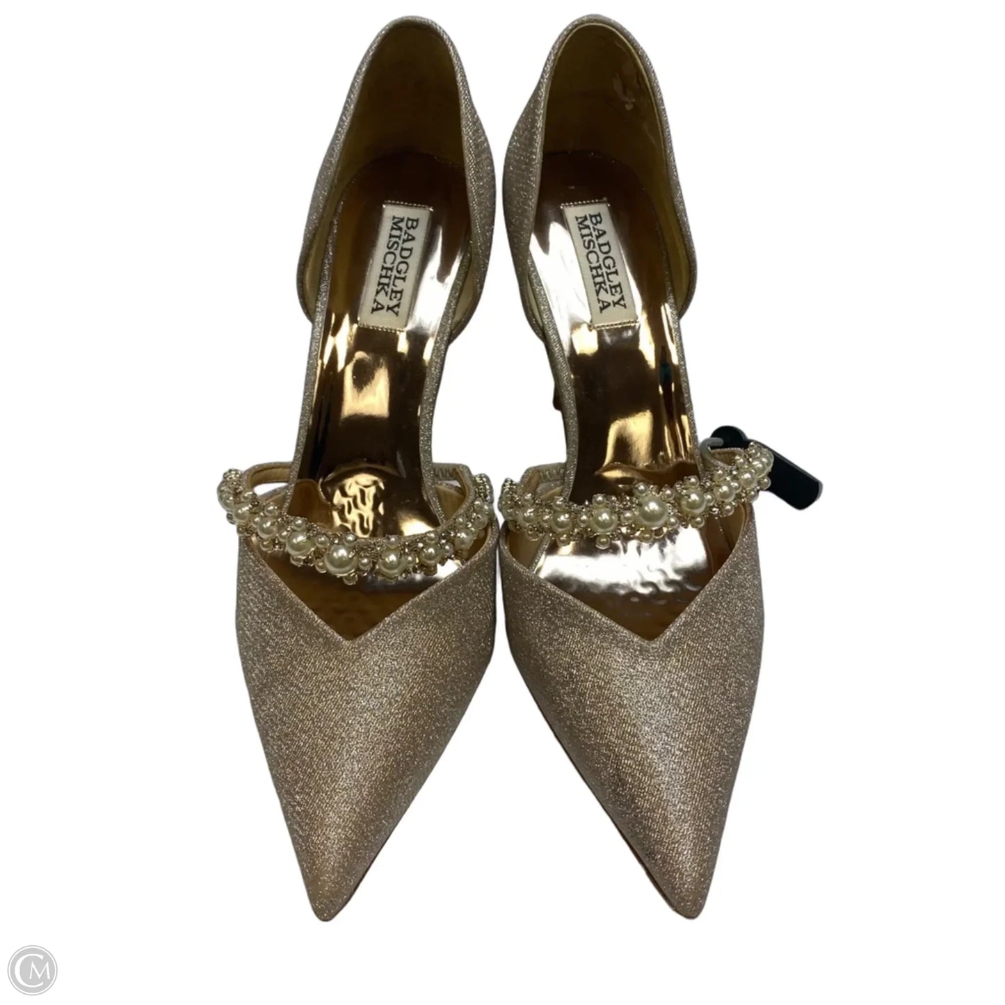 Shoes Designer By Badgley Mischka In Rose Gold, Size: 8.5