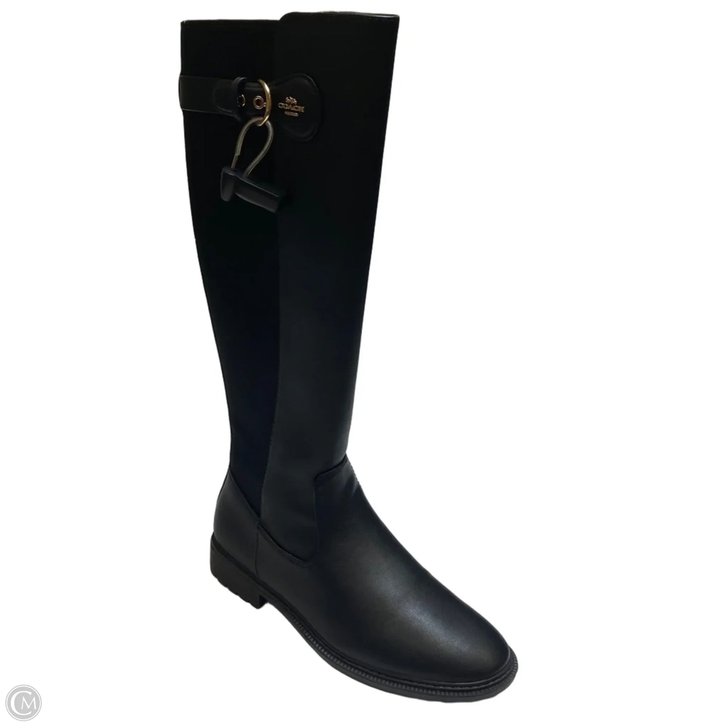 Boots Designer By Coach In Black, Size: 8