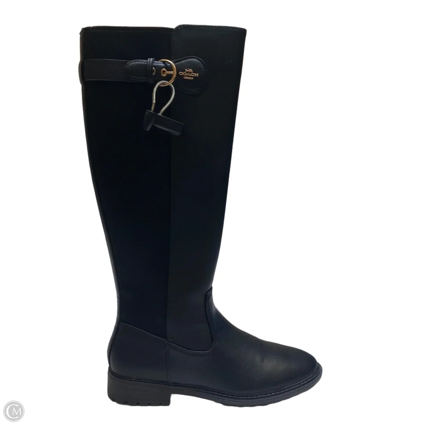 Boots Designer By Coach In Black, Size: 8