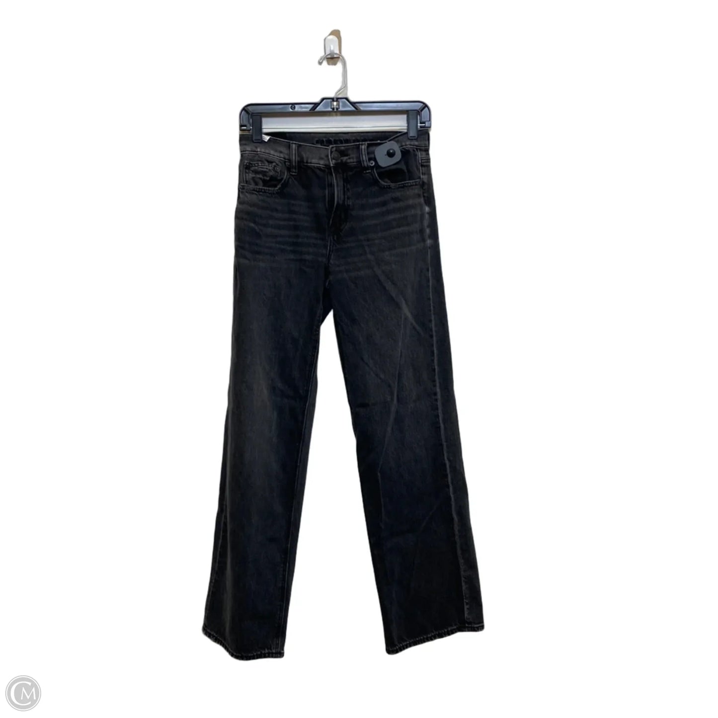 Jeans Straight By American Eagle In Black, Size: 0
