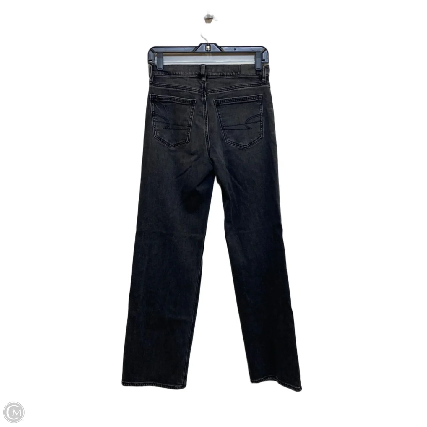Jeans Straight By American Eagle In Black, Size: 0