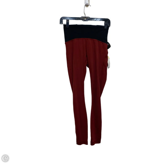 Athletic Leggings Designer By Lululemon In Red, Size: S