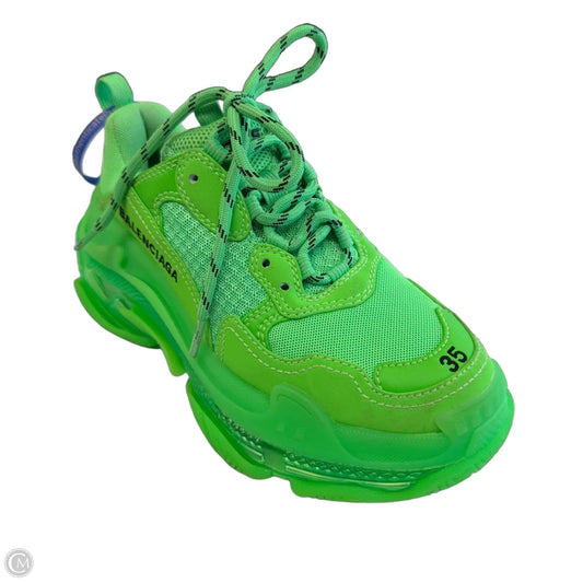 Shoes Luxury Designer By Balenciaga In Green, Size: 5