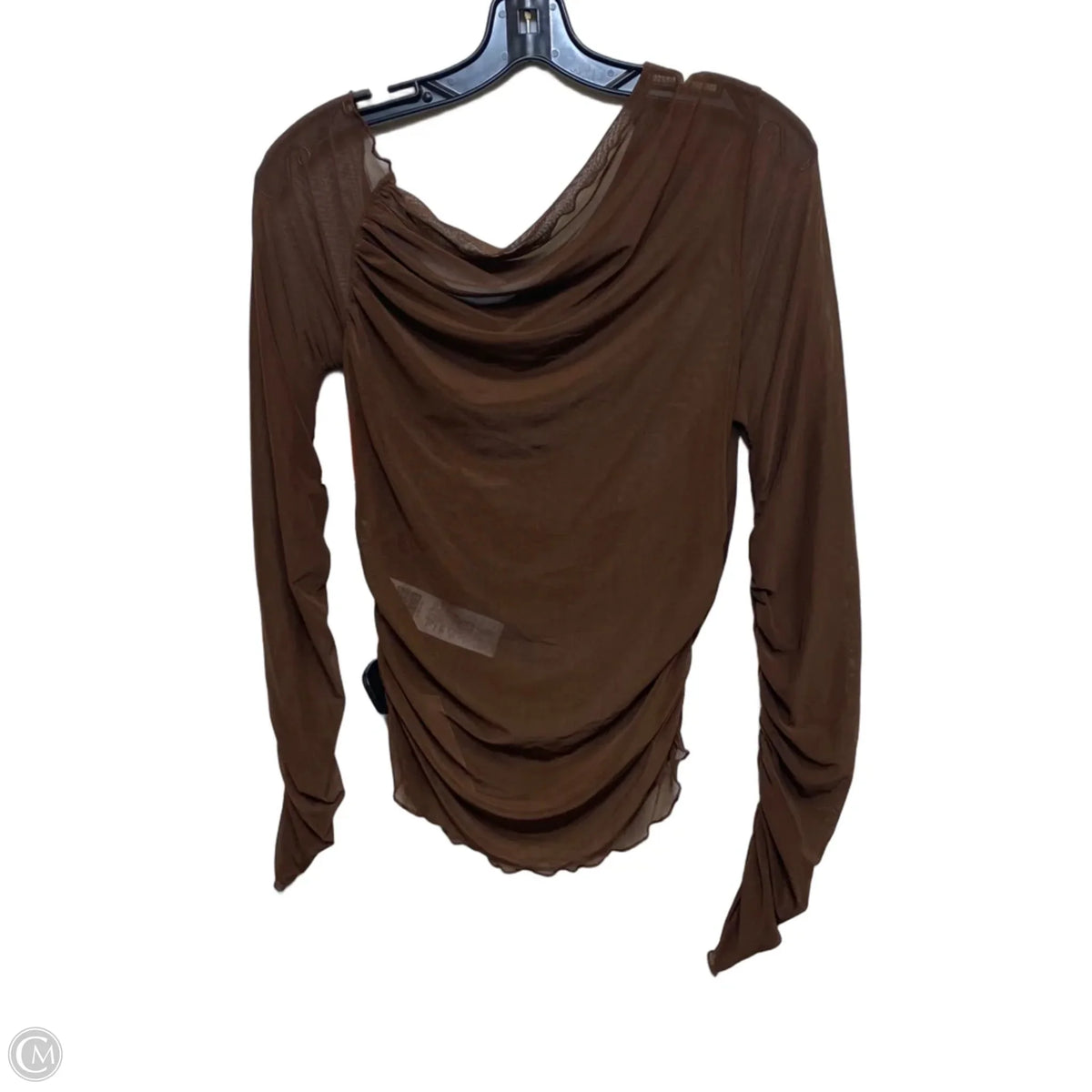 Top Long Sleeve By Shein In Brown, Size: M