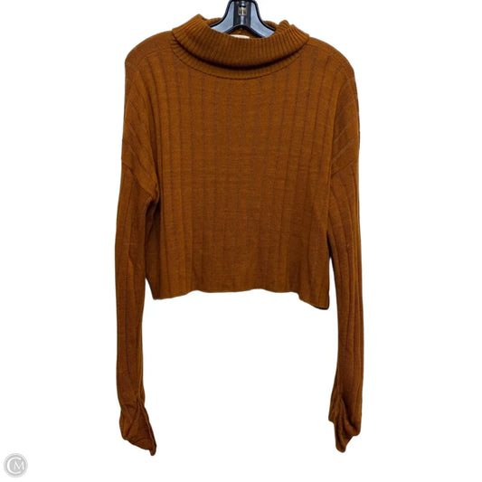 Top Long Sleeve By Abound In Brown, Size: Xl