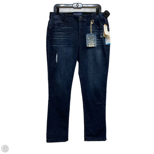 Jeans Straight By Democracy In Blue Denim, Size: 12