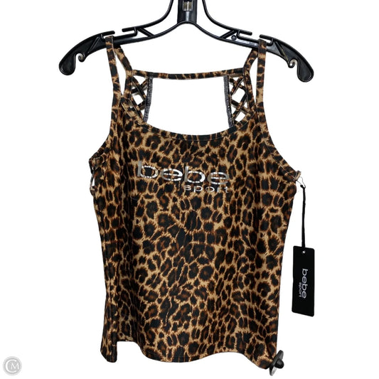 Athletic Tank Top By Bebe In Animal Print, Size: M