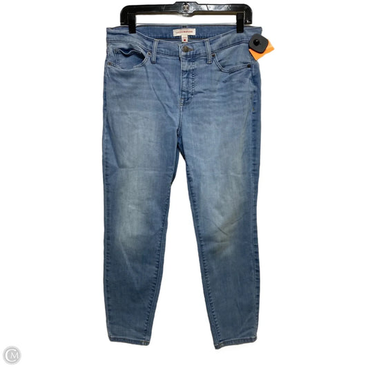 Jeans Straight By Lucky Brand In Blue Denim, Size: 12