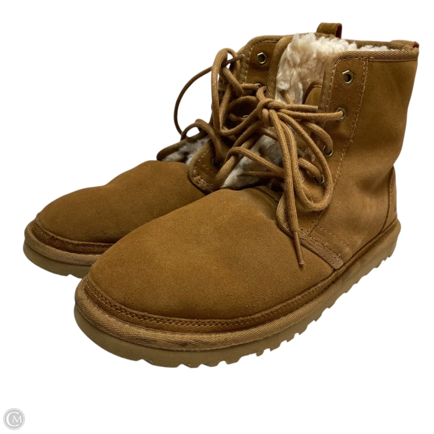 Boots Designer By Ugg In Brown, Size: 9