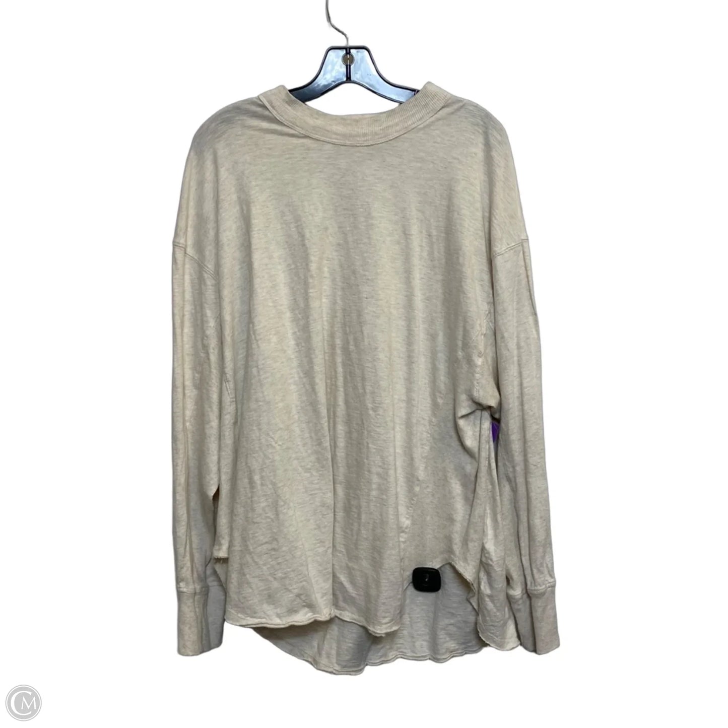 Top Long Sleeve By Aerie In Tan, Size: Xl