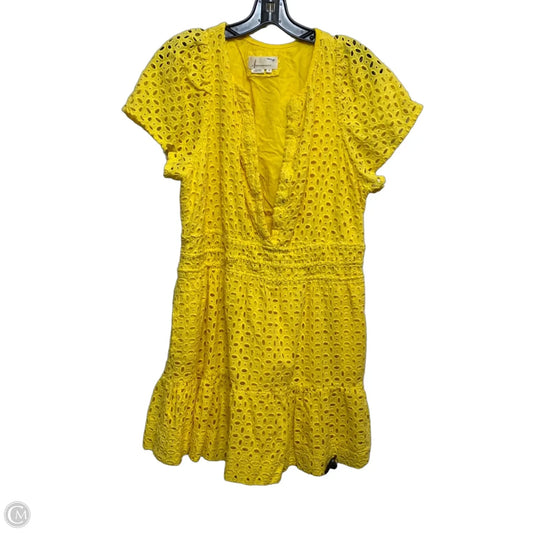 Dress Casual Short By Anthropologie In Yellow, Size: 1x