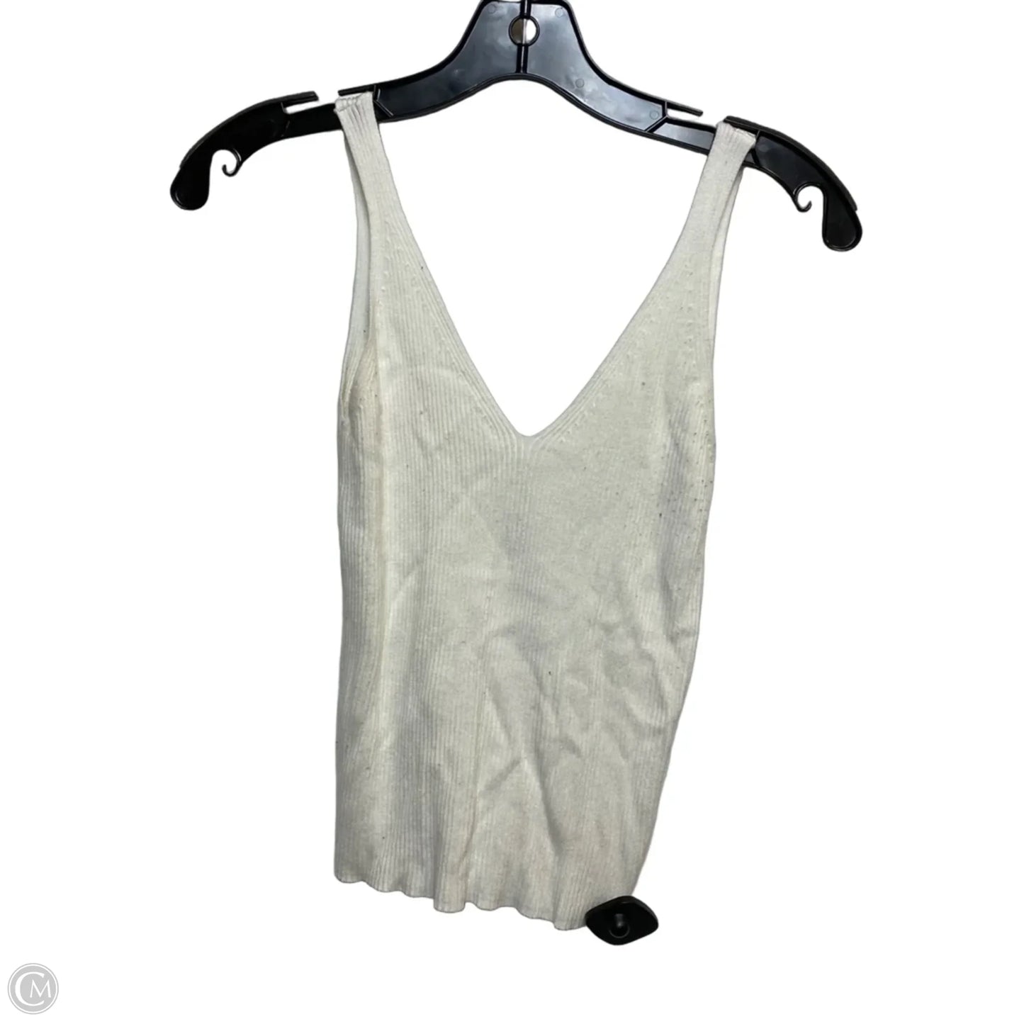 Top Sleeveless By Mng In White, Size: S