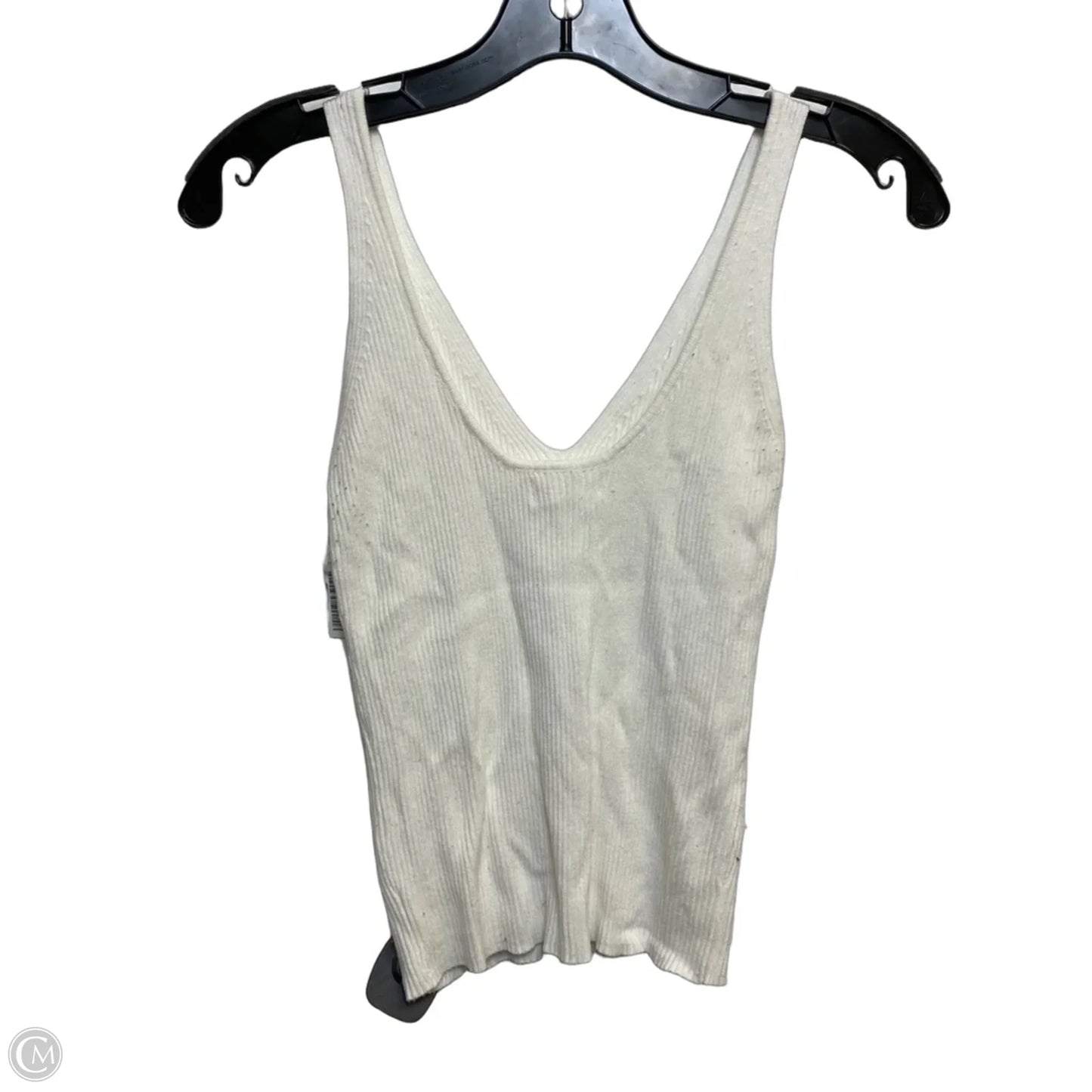 Top Sleeveless By Mng In White, Size: S