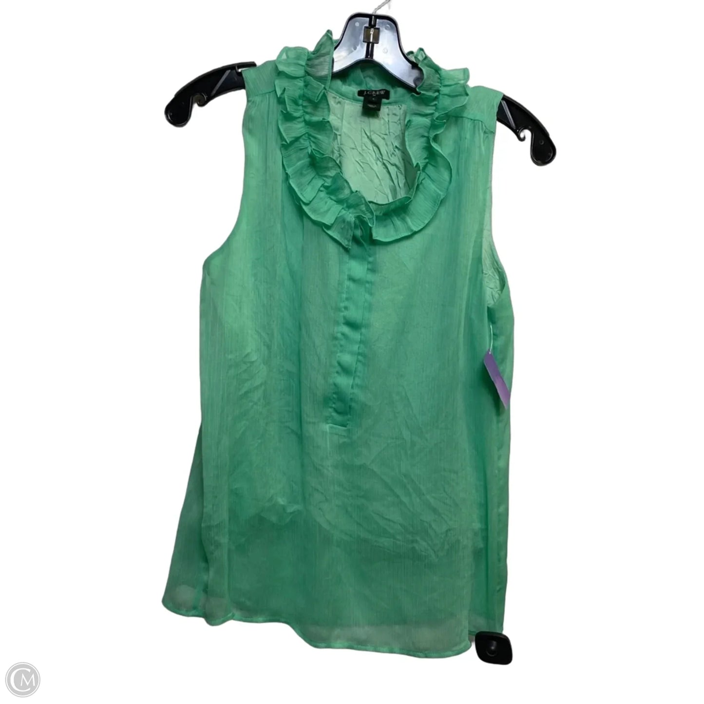Top Sleeveless By J. Crew In Green, Size: S