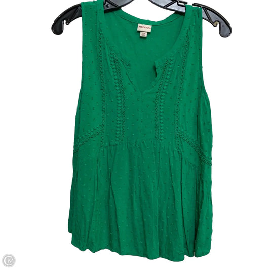 Top Sleeveless By Merona In Green, Size: Xs