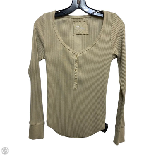 Top Long Sleeve By Aerie In Green, Size: M