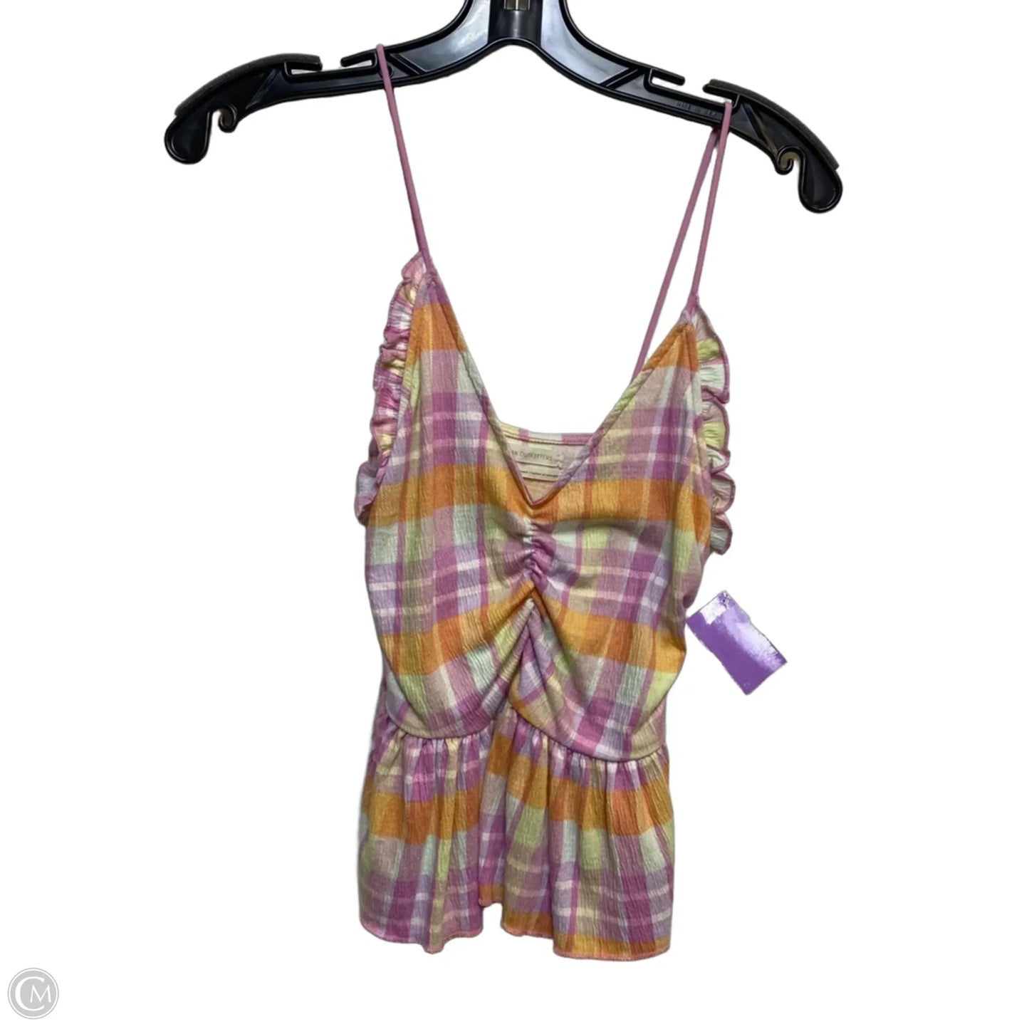 Top Sleeveless By Urban Outfitters In Orange & Pink, Size: M