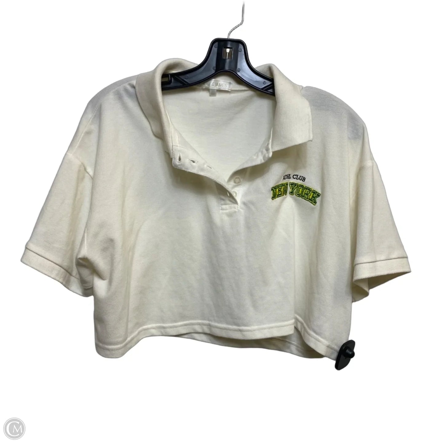 Top Short Sleeve By Riley & James In Cream, Size: Xl