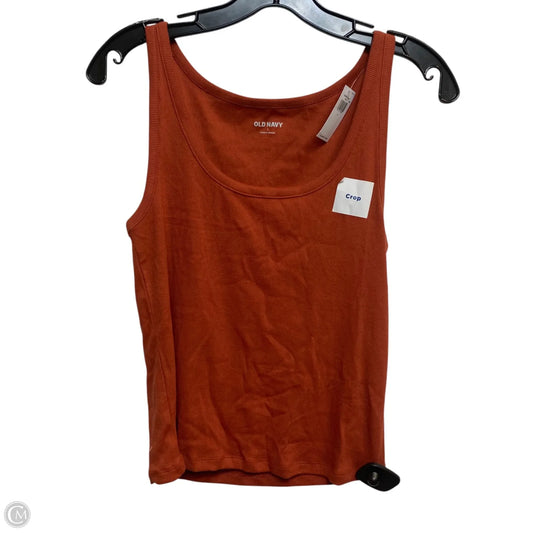 Top Sleeveless By Old Navy In Orange, Size: L