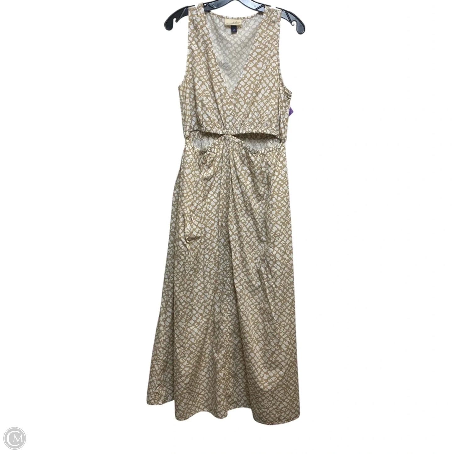 Dress Casual Maxi By Universal Thread In Brown & White, Size: M