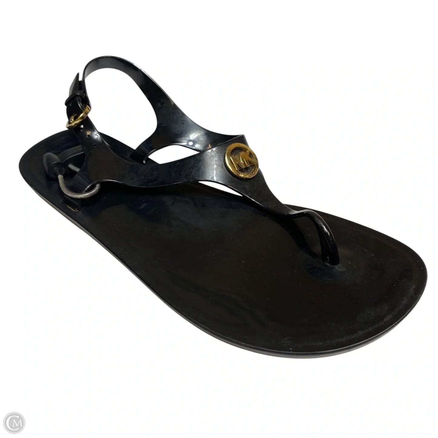 Sandals Flats By Michael By Michael Kors In Black, Size: 10