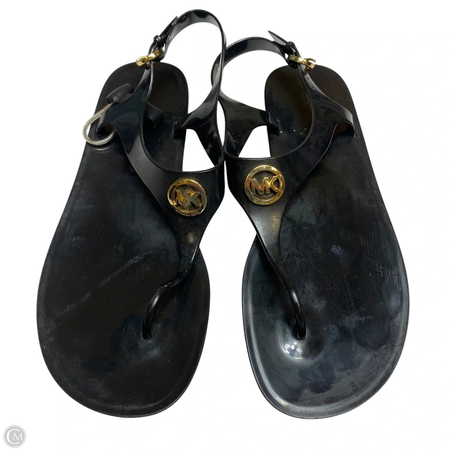 Sandals Flats By Michael By Michael Kors In Black, Size: 10
