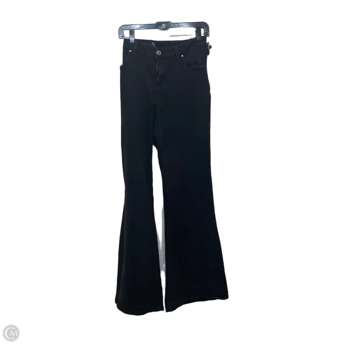 Jeans Flared By 1822 Denim In Black Denim, Size: 16