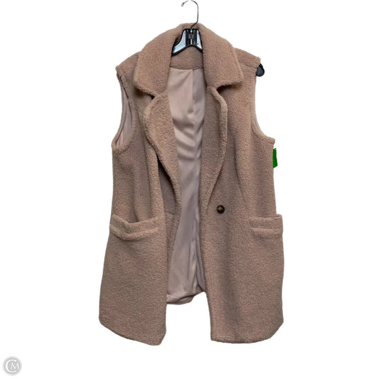 Vest Faux Fur & Sherpa By Shein In Pink, Size: Xl