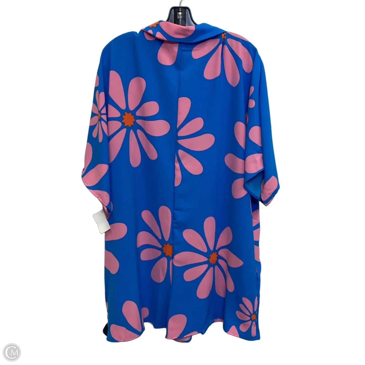 Romper By Clothes Mentor In Blue & Pink, Size: Xl