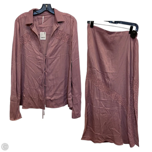 Skirt Set 2pc By Free People In Pink, Size: M