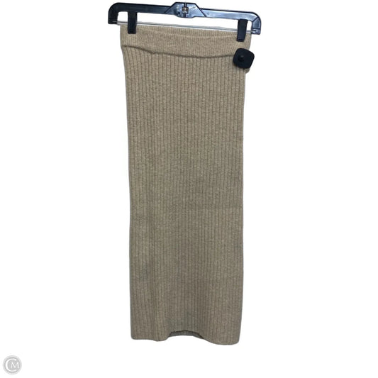 Skirt Maxi By American Eagle In Tan, Size: Xs