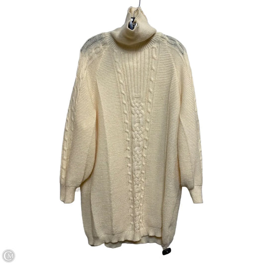 Dress Sweater By Shein In Cream, Size: 3x