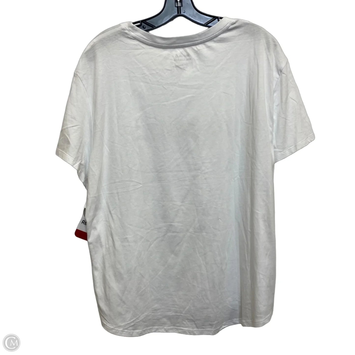 Top Short Sleeve By Reebok In White, Size: Xxl