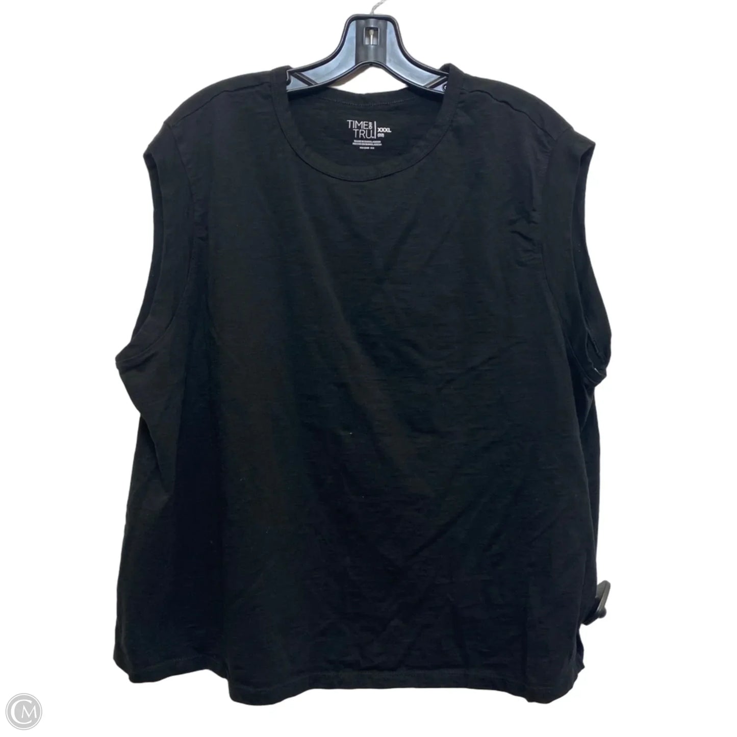 Athletic Top Short Sleeve By Avia In Black, Size: Xxl