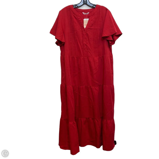 Dress Casual Maxi By Kirundo In Red, Size: Xl