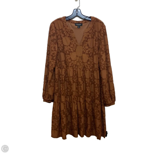 Dress Casual Short By Perceptions In Brown, Size: Xl