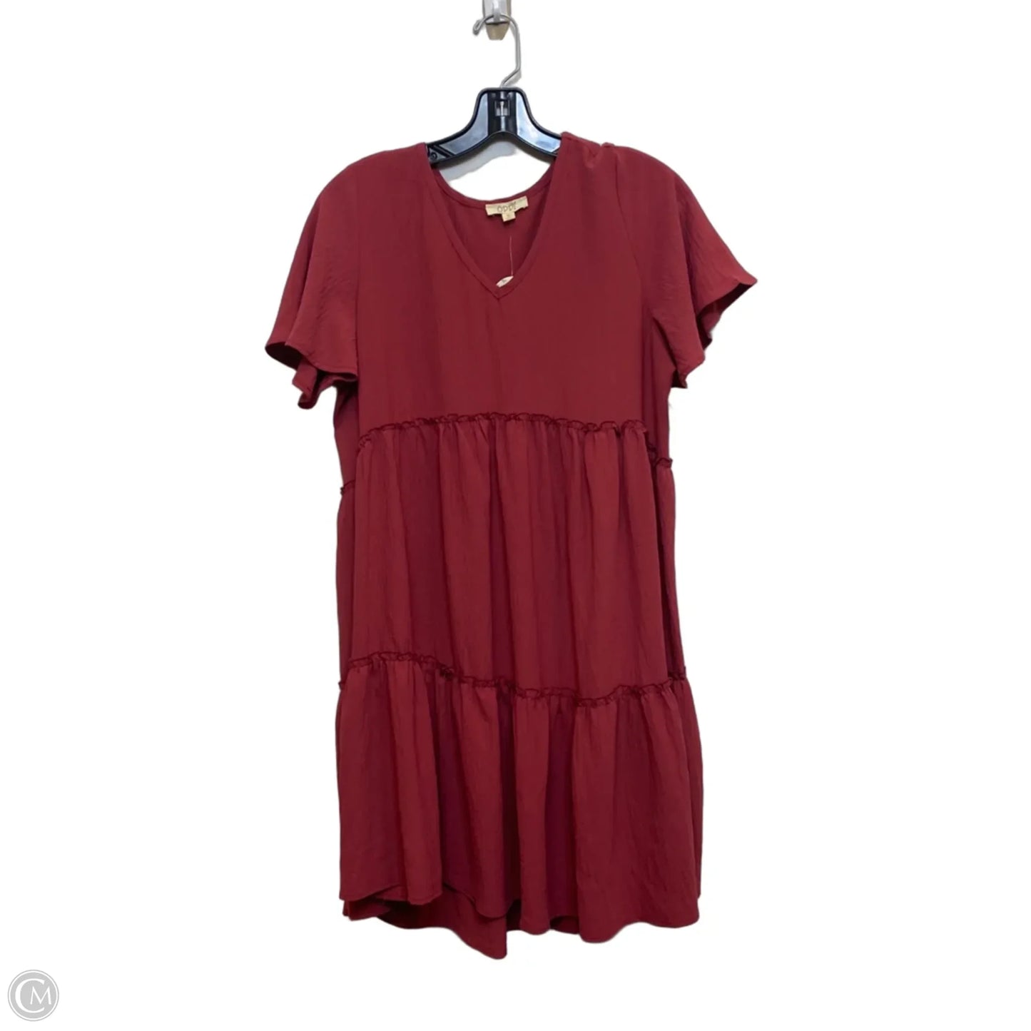 Dress Casual Short By Oddi In Red, Size: M