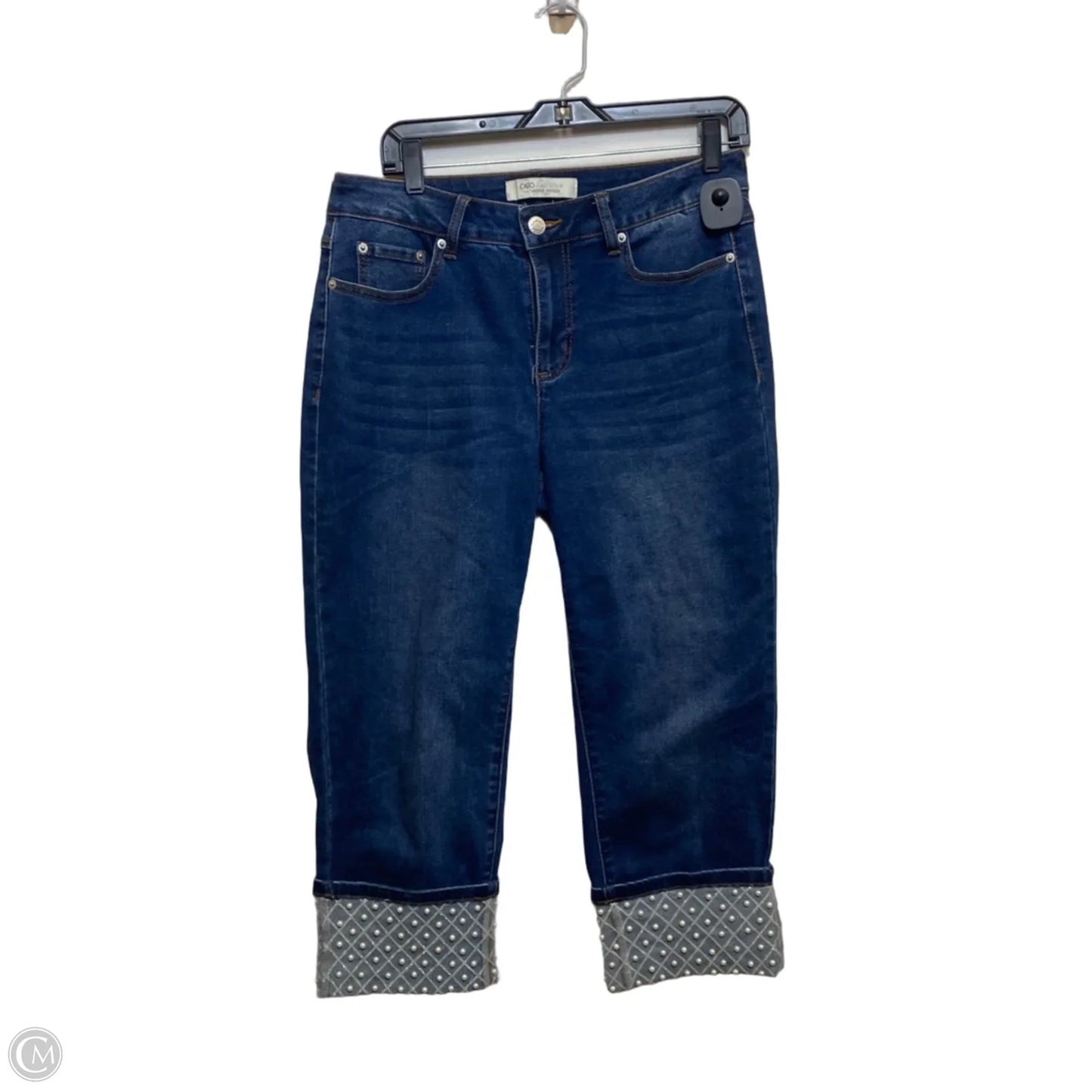 Jeans Cropped By Cato In Blue Denim, Size: 10