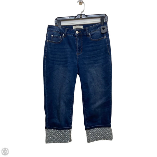 Jeans Cropped By Cato In Blue Denim, Size: 10