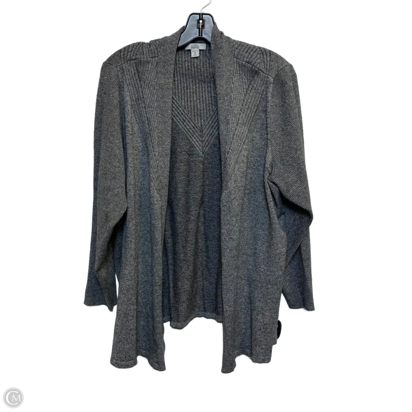 Cardigan By Croft And Barrow In Grey, Size: 2x