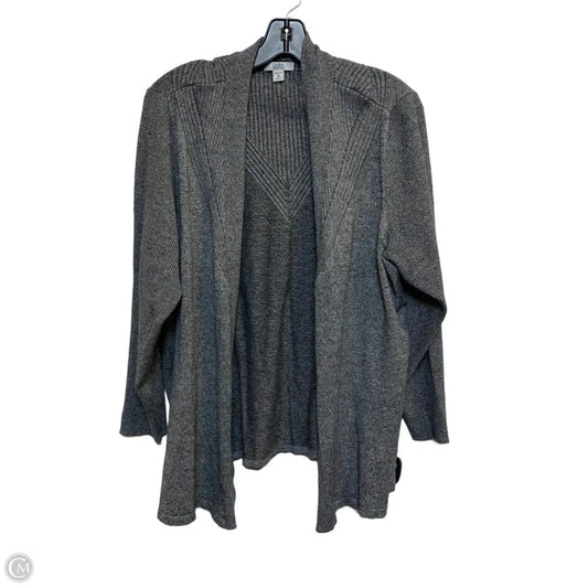 Cardigan By Croft And Barrow In Grey, Size: 2x