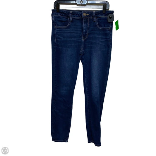 Jeans Jeggings By American Eagle In Blue Denim, Size: 12