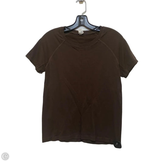 Athletic Top Short Sleeve By 90 Degrees By Reflex In Brown, Size: Xl