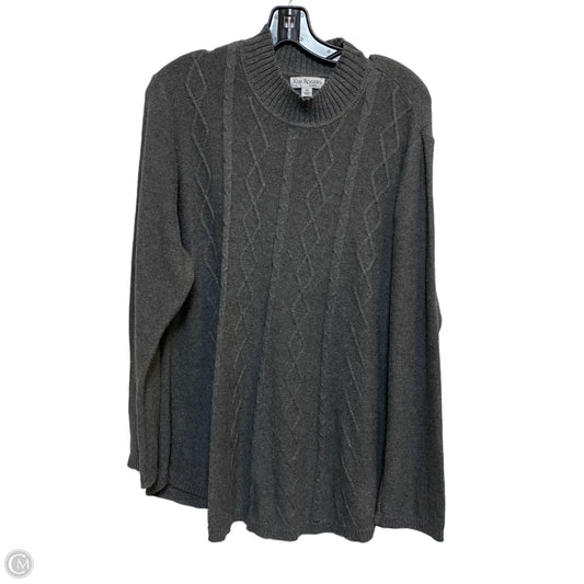 Sweater By Kim Rogers In Grey, Size: 2x