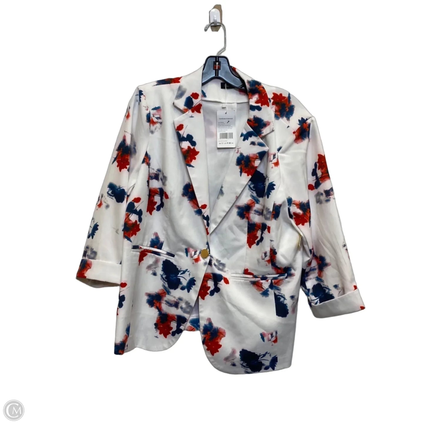 Blazer By Beninos In Blue Red & White, Size: Xl