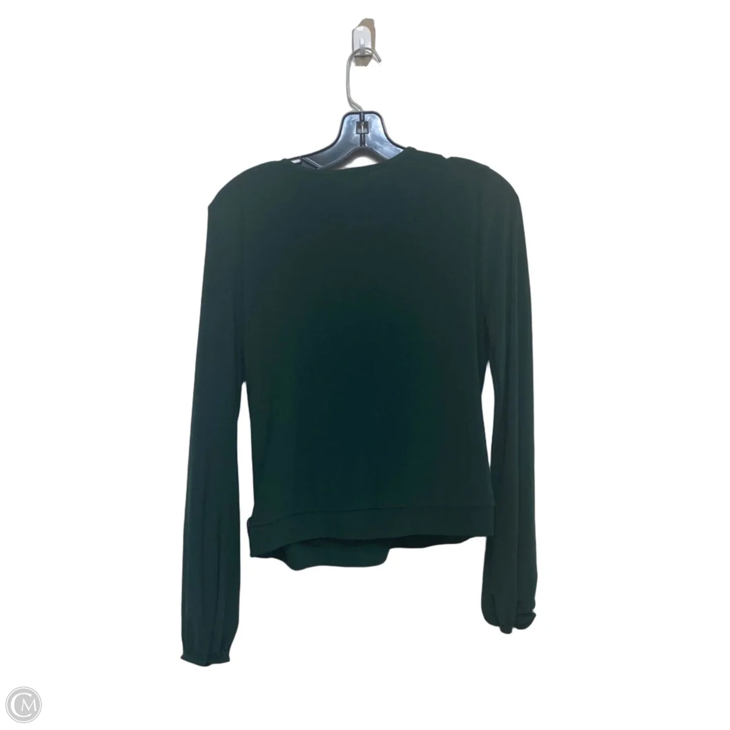 Top Long Sleeve By Haute Monde In Green, Size: Xl