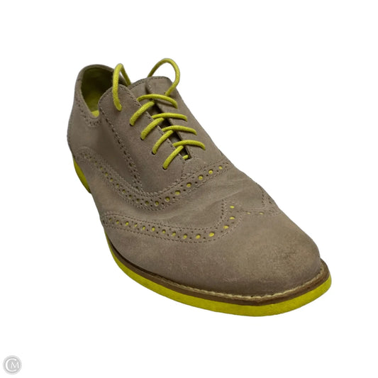 Shoes Designer By Cole-haan In Brown & Yellow, Size: 8.5